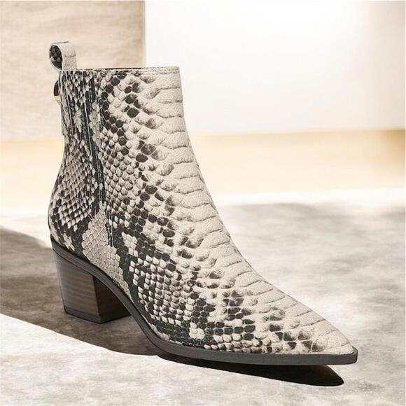 Franco Sarto Shoes - Franco Sarto Shay Western Booties Snake Print Ankle Size 9.5